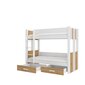 Narivoodi Adrk Furniture Arta, 80x180 cm, valge/pruun цена и информация | Lastevoodid | hansapost.ee