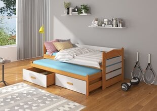 Lastevoodi ADRK Furniture Tiarro, 80x180 cm, hall/pruun цена и информация | Детские кровати | hansapost.ee