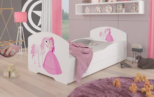 Lastevoodi ADRK Furniture Pepe Princess and horse, 70x140 cm, erinevad värvid цена и информация | Детские кровати | hansapost.ee
