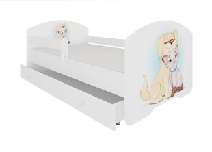 Lastevoodi ADRK Furniture Pepe dog and cat, 80x160 cm, erinevad värvid hind ja info | Lastevoodid | hansapost.ee