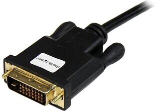 Mini DisplayPort-DVI Adapter Startech MDP2DVIMM6B Must 1.8 m hind ja info | Juhtmed ja kaablid | hansapost.ee
