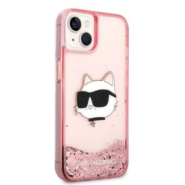 Karl Lagerfeld KLHCP14MLNCHCP iPhone 14 Plus 6,7" pink hardcase Glitter Choupette Head hind ja info | Telefonide kaitsekaaned ja -ümbrised | hansapost.ee