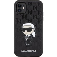 Original Pouch KARL LAGERFELD Saffiano Monogram Ikonik KLHCN61SAKHPKK for Iphone 11| Xr Black цена и информация | Чехлы для телефонов | hansapost.ee