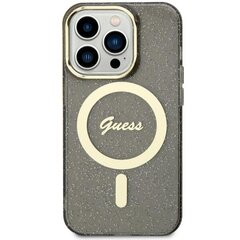 Guess GUHMN61HCMCGK iPhone 11 | Xr 6.1" czarny|black hardcase Glitter Gold MagSafe цена и информация | Чехлы для телефонов | hansapost.ee