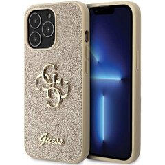 Guess GUHCP13LHG4SGD iPhone 13 Pro | 13 6.1" złoty|gold hardcase Glitter Script Big 4G цена и информация | Чехлы для телефонов | hansapost.ee