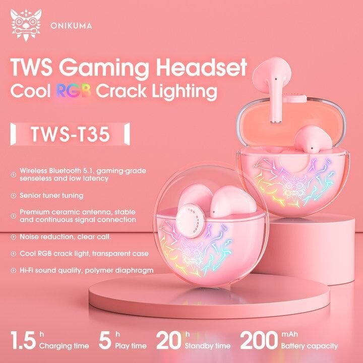 Onikuma T35 Gaming TWS hind ja info | Kõrvaklapid | hansapost.ee