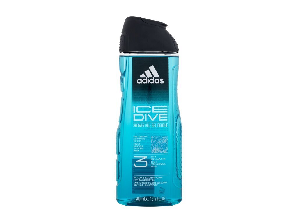 Dušigeel meestele Adidas Ice Dive, 400 ml цена и информация | Dušigeelid, õlid | hansapost.ee