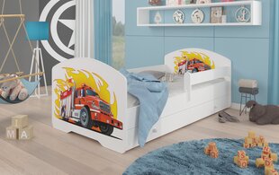 Lastevoodi ADRK Furniture Pepe Fire truck, 70x140 cm, erinevad värvid hind ja info | Lastevoodid | hansapost.ee