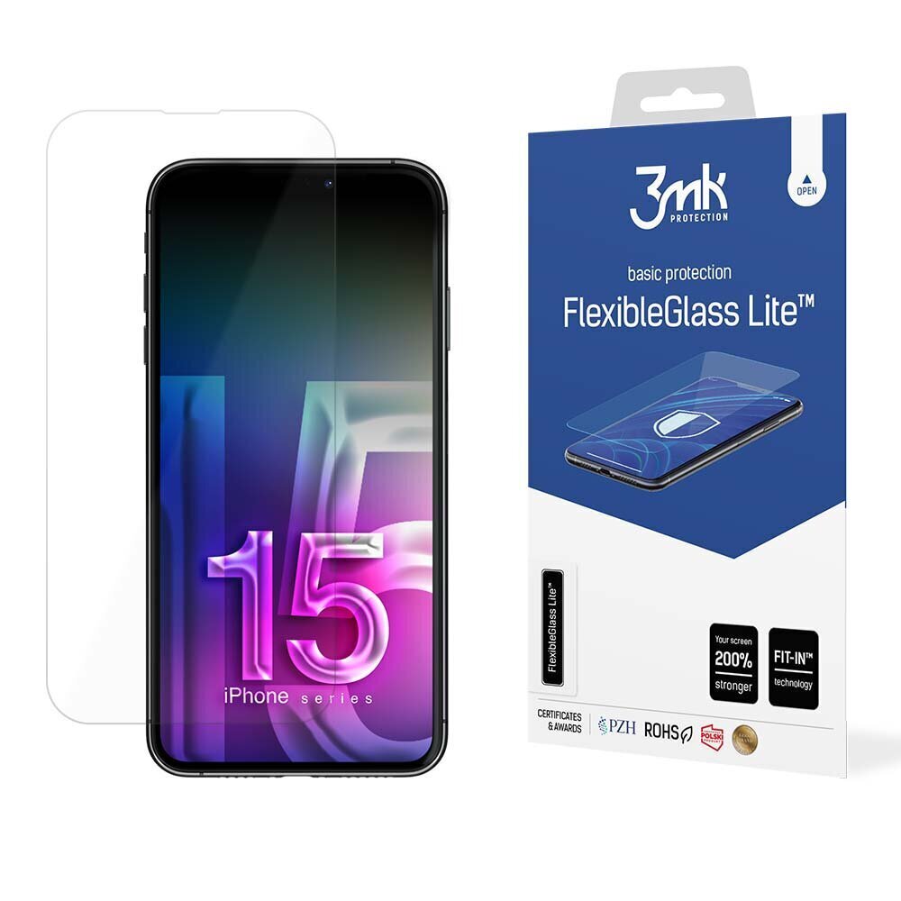 3mk FlexibleGlass Lite™ screen protector 5903108535601 цена и информация | Ekraani kaitseklaasid ja kaitsekiled | hansapost.ee