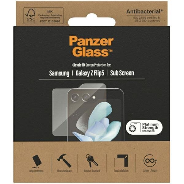 PanzerGlass Classic Fit Antibacterial Screen Protection 7314 hind ja info | Ekraani kaitseklaasid ja kaitsekiled | hansapost.ee