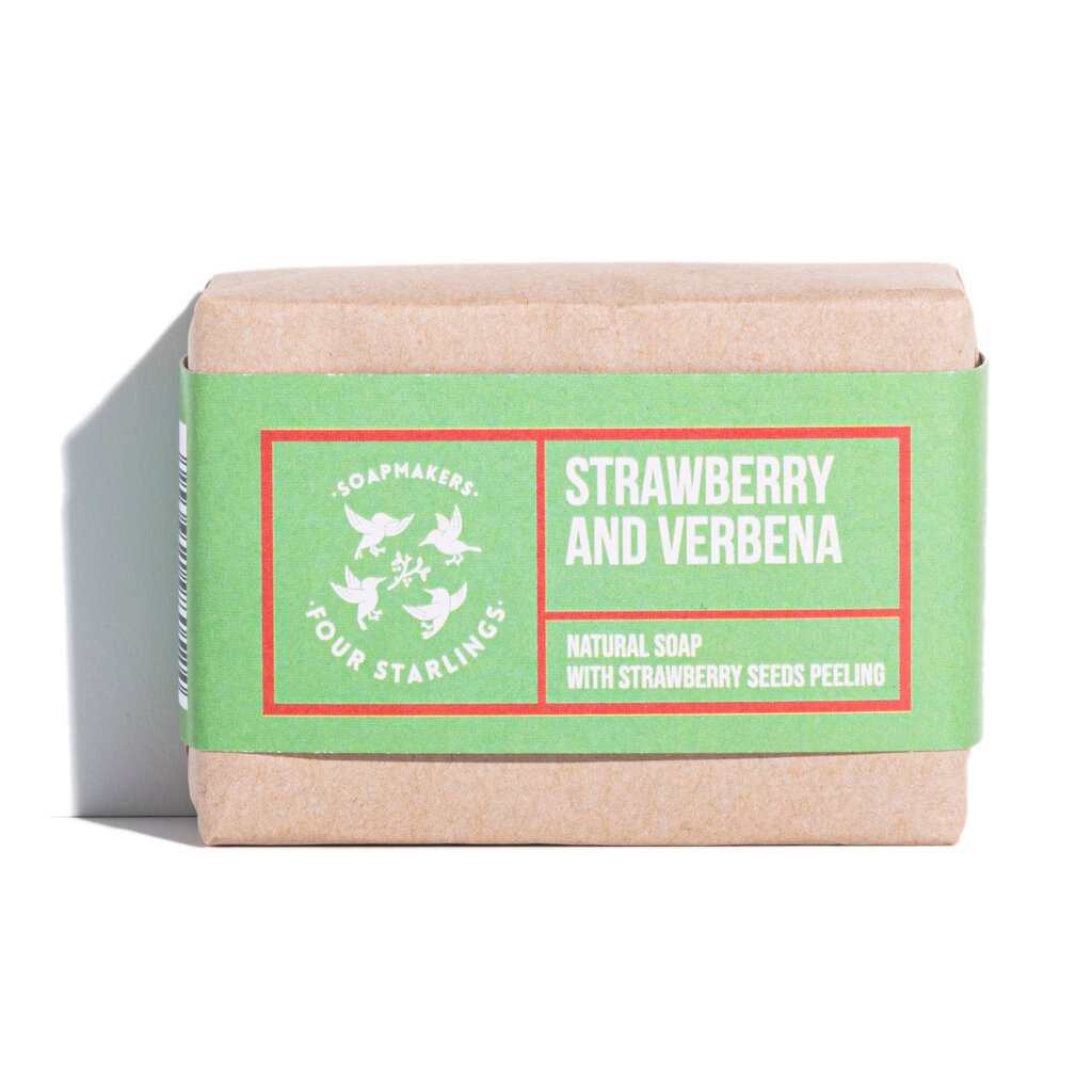 Kehaseep Four Starlings Strawberry and Verbena, 110 g цена и информация | Dušigeelid, õlid | hansapost.ee