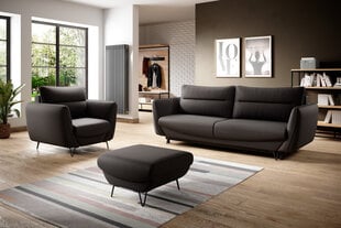 3-osaline pehme mööbli komplekt Eltap Silva, pruun цена и информация | Комплекты мягкой мебели | hansapost.ee