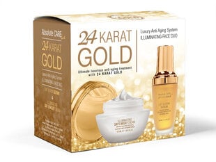 Näohoolduskomplekt Absolute Care 24K Gold: näoseerum, 30 ml + näokreem, 50 ml цена и информация | Кремы для лица | hansapost.ee