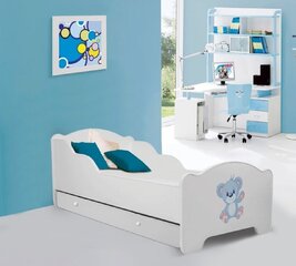 Lastevoodi ADRK Furniture Amadis Blue Bear, 80x160 cm, erinevad värvid hind ja info | Lastevoodid | hansapost.ee