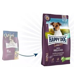 Happy Dog Mini Ireland väikestele täiskasvanud koertele küüliku ja lõhega, 10 kg hind ja info | Koerte kuivtoit ja krõbinad | hansapost.ee