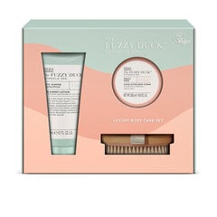 Подарочный набор для женщин Baylis & Harding The Fuzzy Duck Cotswold Spa Luxury Body Care: лосьон для тела 200 мл + скраб для тела 250 г + щетка цена и информация | Кремы, лосьоны для тела | hansapost.ee