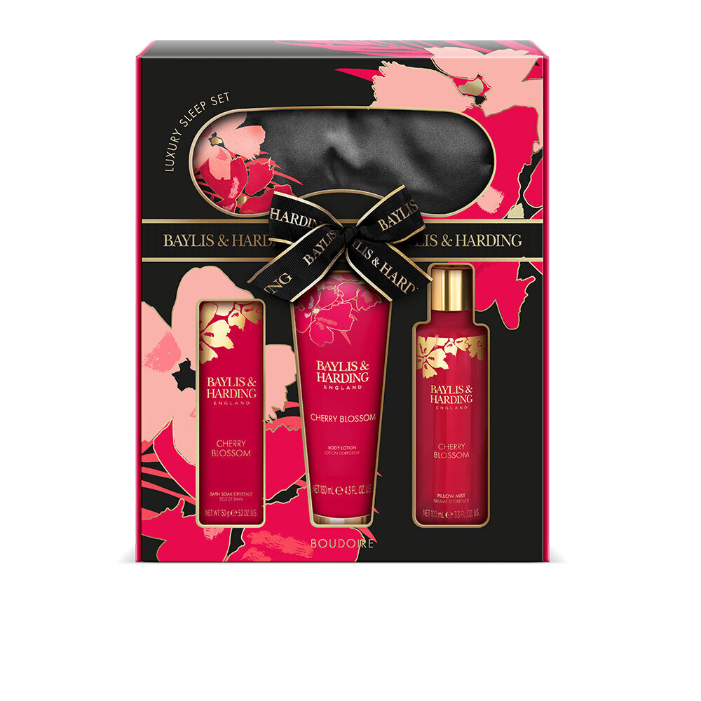 Kinkekomplekt naistele Baylis & Harding Boudiore Cherry Blossom Luxury Beauty Sleep, 4-osaline hind ja info | Kehakreemid, kehaõlid ja losjoonid | hansapost.ee