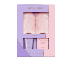 Kinkekomplekt naistele Baylis & Harding Jojoba, Vanilla & Almond Oil Luxury Slipper Gift Set price and information | Body creams, body oils and lotions | hansapost.ee