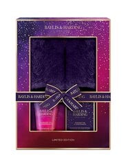 Kätekreemide kinkekomplekt naistele Baylis & Harding Midnight Fig & Pomegranate Luxury Slipper: jalaleotussool 100 g + jalakreem 140 ml + sussid price and information | Body creams, body oils and lotions | hansapost.ee