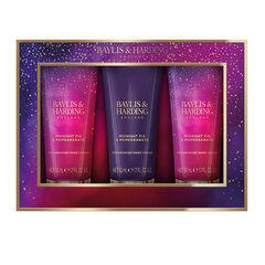 Kätekreemide kinkekomplekt naistele Baylis & Harding Midnight Fig & Pomegranate Luxury Hand Treats, 3 x 50 ml price and information | Body creams, body oils and lotions | hansapost.ee