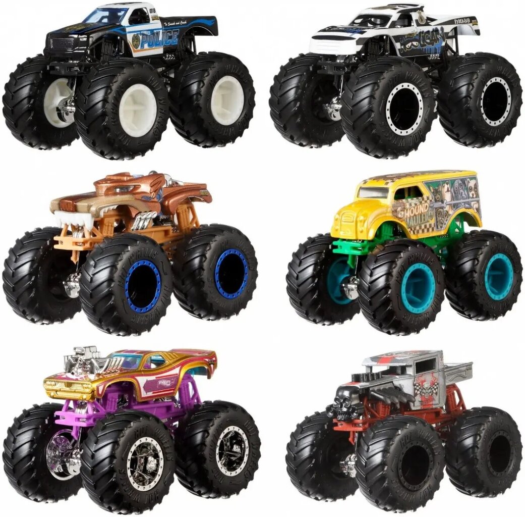 Autod Hot Wheels Monster Trucks, 2 tk. hind ja info | Mänguasjad poistele | hansapost.ee