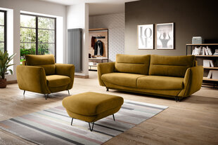 Комплект мягкой мебели из 3-х частей Eltap Silva, желтый цвет цена и информация | Комплекты мягкой мебели | hansapost.ee