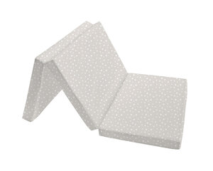 Kokkupandav madrats Kikkaboo, 60x120x5 cm, Dots Beige цена и информация | Дорожные кроватки | hansapost.ee