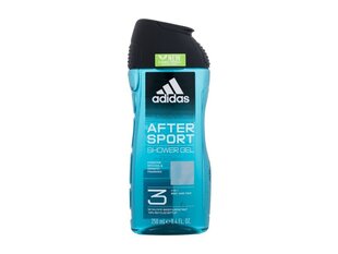 Гель для душа для мужчин Adidas After Sport 3в1, 250 мл цена и информация | Масла, гели для душа | hansapost.ee