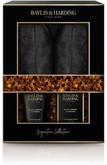 Набор подарков для мужчин Baylis & Harding Black Pepper & Ginseng Men's Luxury: гель для душа 140 мл + мыло 100 г + тапочки цена и информация | Масла, гели для душа | hansapost.ee