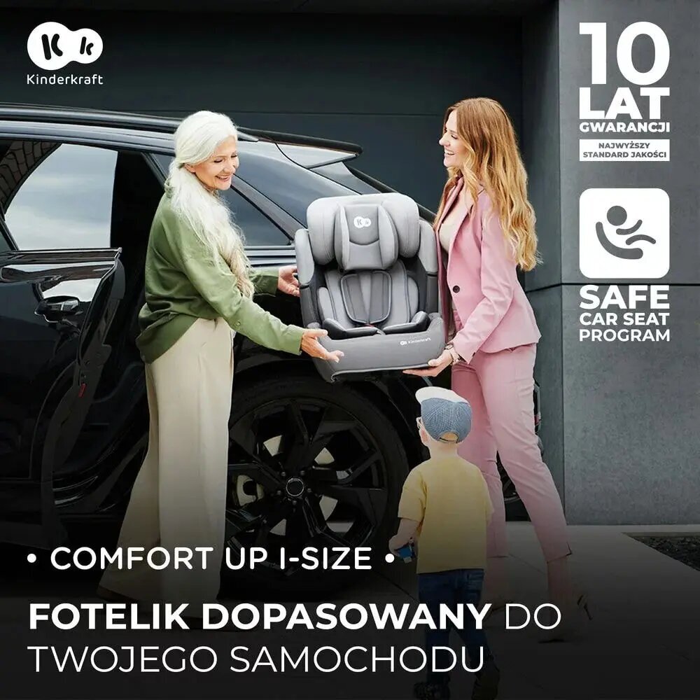 Turvatool Kinderkraft Comfort Up i-Size, 9-36 kg, black цена и информация | Turvatoolid ja turvahällid | hansapost.ee