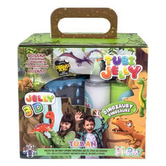 Набор для творчества Tubi Jelly - Динозавры (6 цветов и аквариум), Tuban TU3338 цена и информация | Развивающие игрушки для детей | hansapost.ee