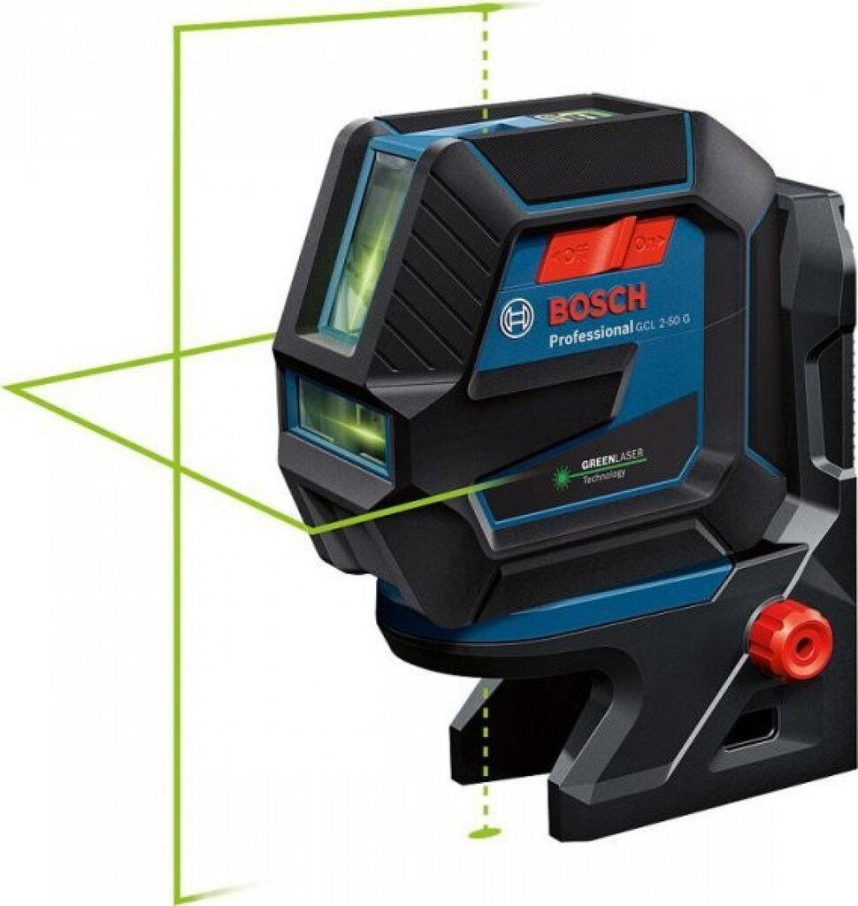 Ristjoon lasernivoo Bosch GCL 2-50 G, 0601066M00 hind ja info | Käsitööriistad | hansapost.ee