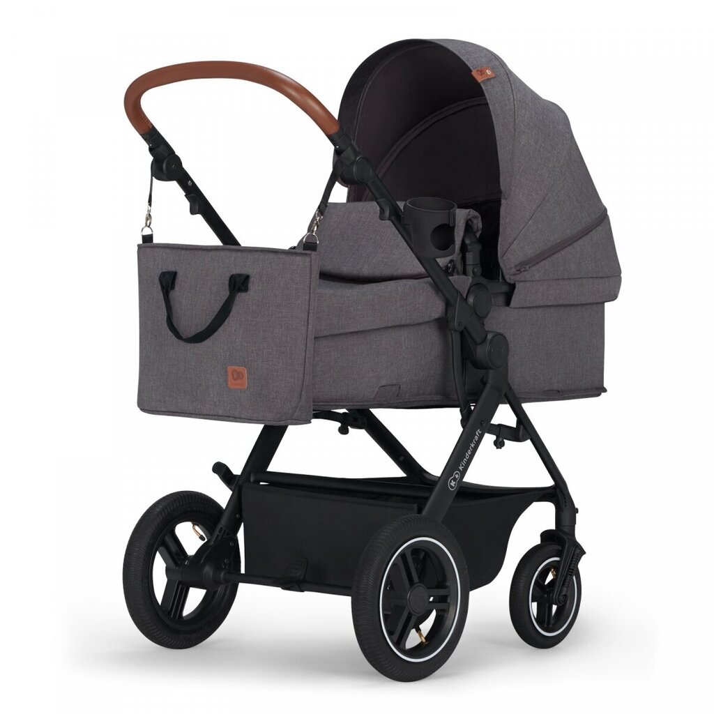 Universaalne jalutuskäru Kinderkraft B-Tour 3in1 Mink Pro, dark grey цена и информация | Vankrid, jalutuskärud | hansapost.ee