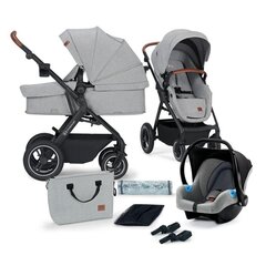 Universaalne jalutuskäru Kinderkraft B-Tour 3in1 Mink Pro, light grey price and information | Carriages, strollers | hansapost.ee