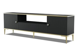 Tv-laud Petra, 180 cm, must hind ja info | Televiisori alused | hansapost.ee