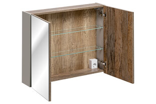 Шкаф для ванной комнаты Comad Santa Fe Taupe 84-80-A-2D, серый цвет цена и информация | Шкафчики для ванной | hansapost.ee