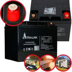 Аккумулятор Extralink AGM 12В 40Ач цена и информация | Аккумуляторы | hansapost.ee