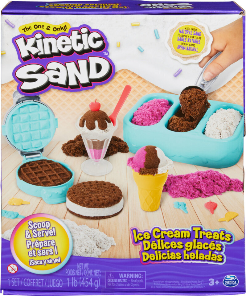 Kineetilise liiva komplekt Kinetic Sand Jäätise magustoidud hind ja info | Arendavad laste mänguasjad | hansapost.ee