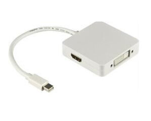 Deltaco DP-MULTI1, Mini DP/DVI/HDMI/DP, 0.2 м цена и информация | Адаптеры и USB-hub | hansapost.ee