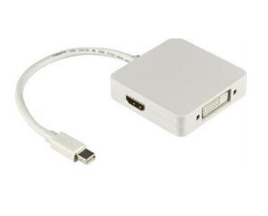 Deltaco DP-MULTI1, Mini DisplayPort, DVI, HDMI, DisplayPort, 0.2m цена и информация | USB adapterid ja jagajad | hansapost.ee