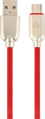 Kaabel Gembird USB isane – USB Type C isane Premium kummist, 1 m, punane hind ja info | Juhtmed ja kaablid | hansapost.ee