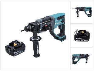 Аккумуляторный перфоратор Makita 18 В, с аккумулятором, без блока для зарядки цена и информация | Перфораторы | hansapost.ee