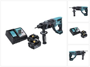 Juhtmeta perforaator Makita DHR 202 RG, 18 V, koos aku ja laadijaga hind ja info | Lööktrellid | hansapost.ee