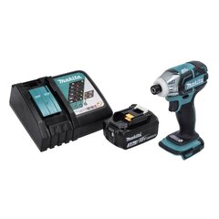 Аккумуляторный ударный шуруповерт Makita DTS 141 RF1, 18 В, с аккумулятором и зарядным устройством цена и информация | Дрели и шуруповёрты | hansapost.ee