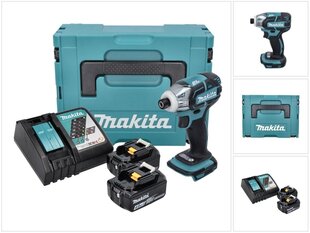 Аккумуляторный ударный гайковерт Makita DTW 141 RMJ, 18 В, с аккумулятором и зарядным устройством цена и информация | Дрели и шуруповёрты | hansapost.ee