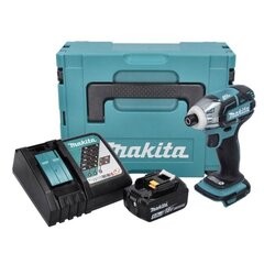 Аккумуляторный ударный гайковерт Makita DTS 141 RT1J, 18 В, с аккумулятором и зарядным устройством цена и информация | Дрели и шуруповёрты | hansapost.ee