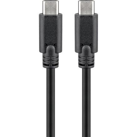 Laadimiskaabel Goobay 38873 USB-C-USB-C, 1M, 5A, 3.2 GEN, Must цена и информация | Mobiiltelefonide kaablid | hansapost.ee