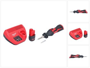 Аккумуляторный паяльник Milwaukee M12 SI-251, 12 В, с аккумулятором и блоком для зарядки цена и информация | Сварочные аппараты, паяльники | hansapost.ee