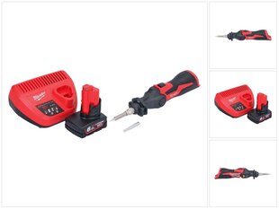 Juhtmeta jootekolb Milwaukee M12 SI-601, 12 V, koos aku ja laadijaga hind ja info | Keevitusseadmed ja jootekolbid | hansapost.ee