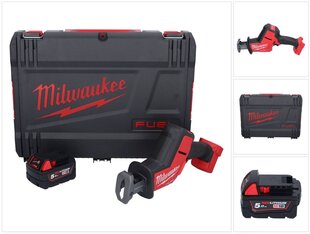 Juhtmeta lineaarsaag Milwaukee M18 FHZ-501X, 18 V, koos akuga, ilma laadijata цена и информация | Пилы, циркулярные станки | hansapost.ee